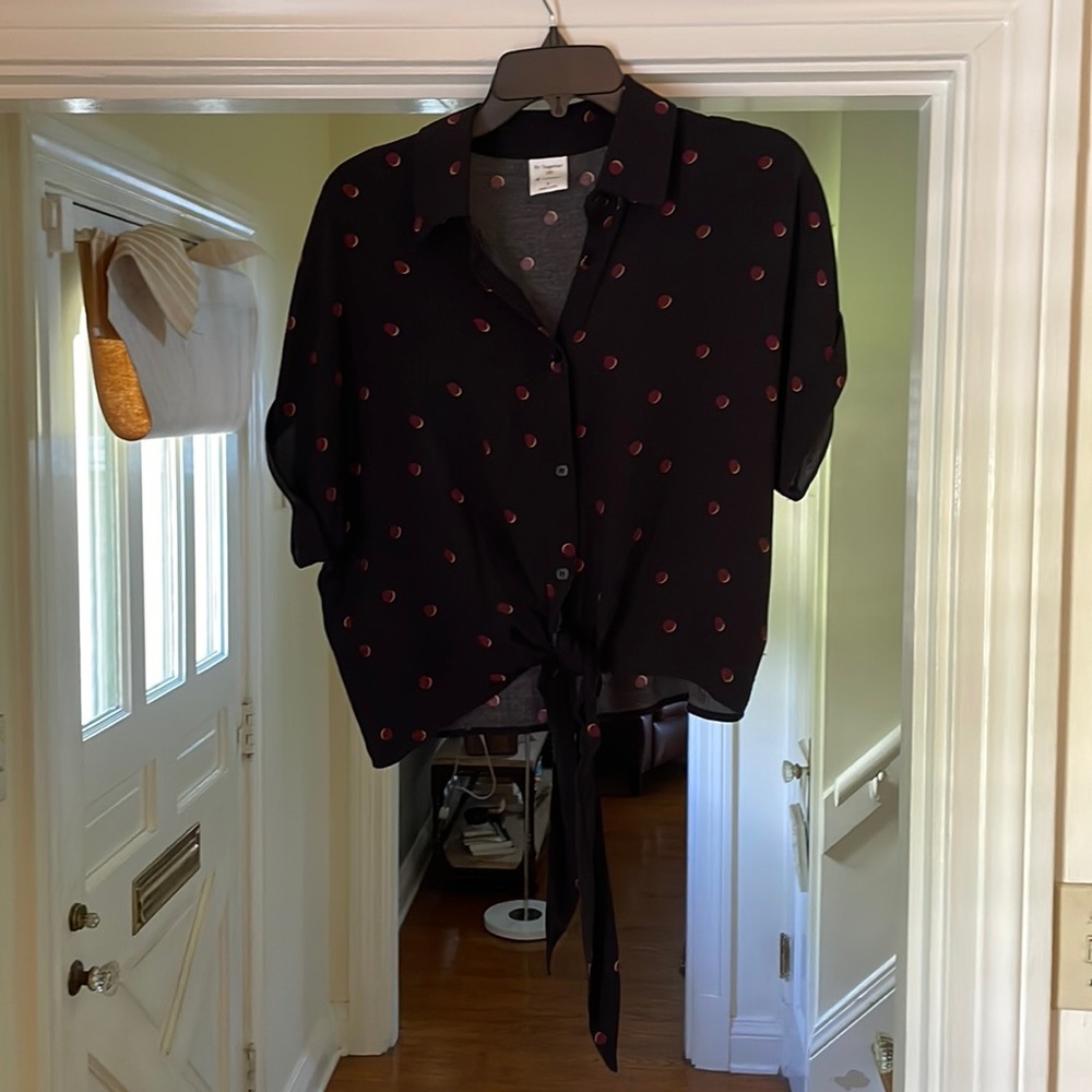 Black Crop Blouse